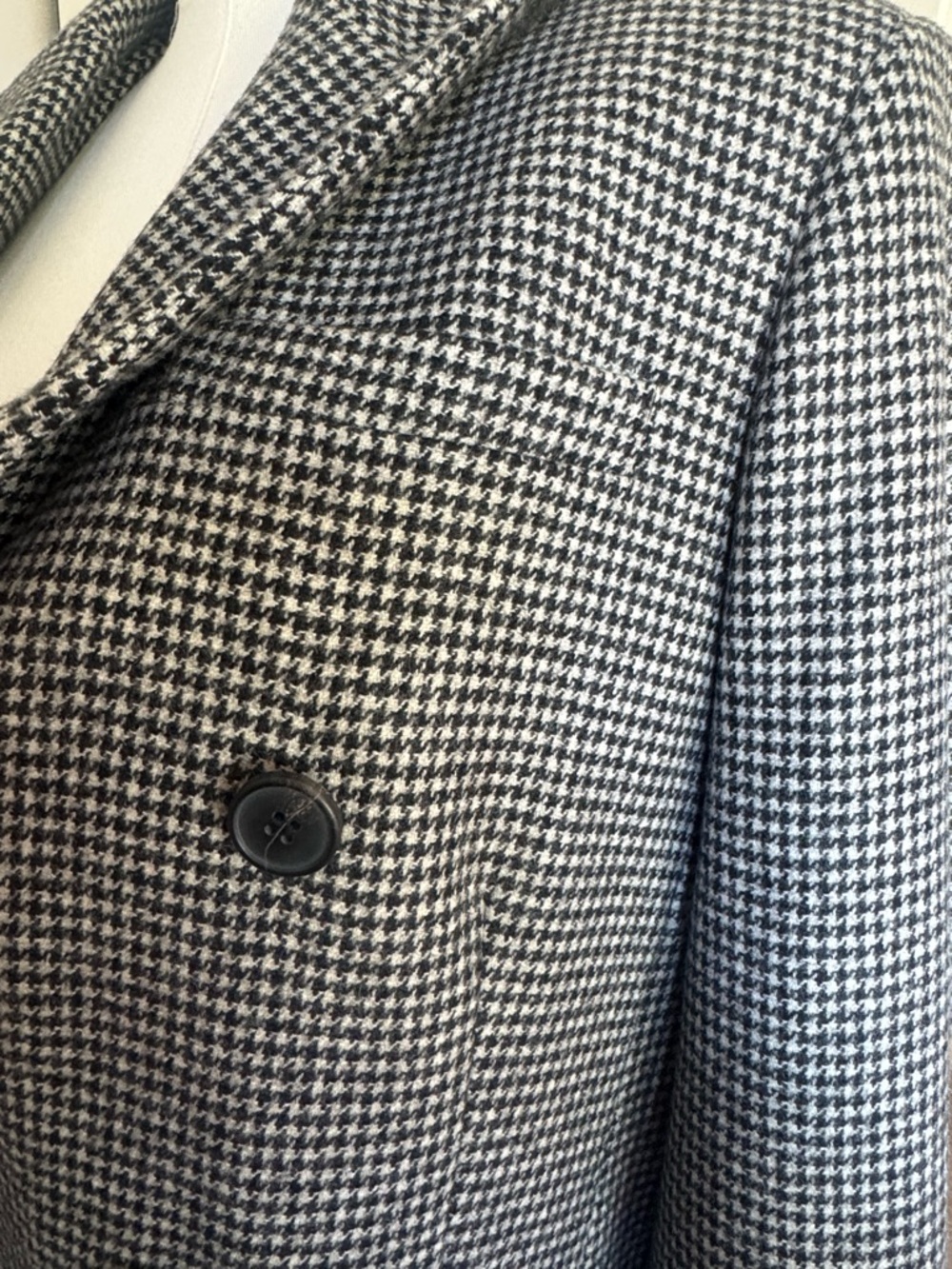 NWT All Saints Checked Double-Breasted Blazer Jacket Size 8 - Picture 10 of 13